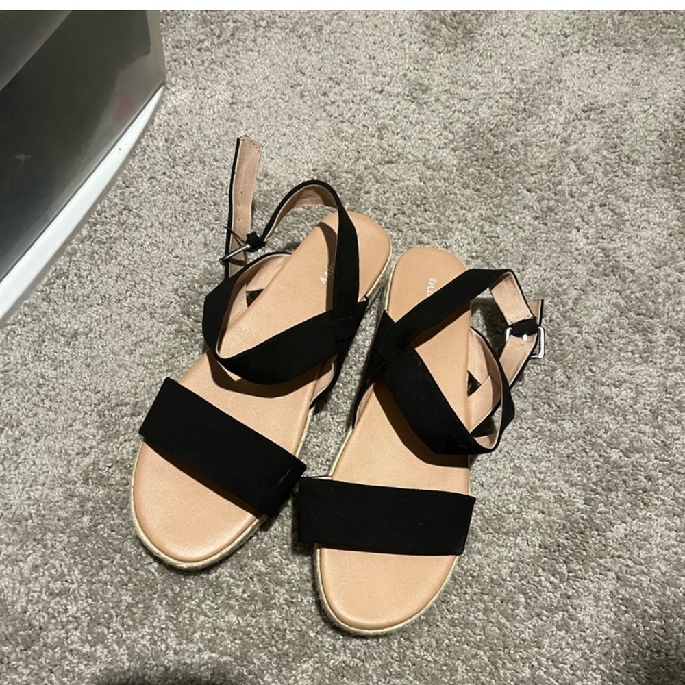 Black Strappy Sandals